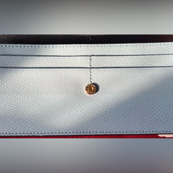 Coach Wallet - Cross Grain Leather in Blue - Picture 3 of 16